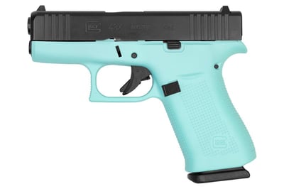 Glock 43X 9mm Subcompact Pistol with Robin Egg Blue Cerakote Frame - $499.99