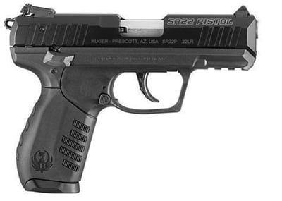 Ruger SR22 Pistol 22 LR 3.5" Barrel 10rd Black - $329.99