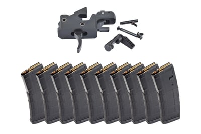 Partisan Triggers Disruptor AR-15 3 Position Drop In Forced Reset Trigger, Black + PMAG Bundle - $329.95 