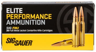 Sig Sauer Elite Performance 308 Win 150 gr Full Metal Jacket - 20 Rounds - $25.64