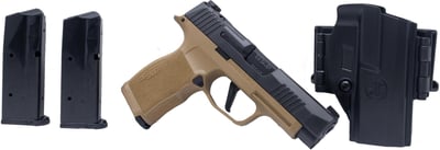 Sig Sauer P365 XL Flat Dark Earth / Black 9mm 3.7" Barrel 15-Rounds Value Pack - $569.99 ($9.99 S/H on Firearms / $12.99 Flat Rate S/H on ammo)