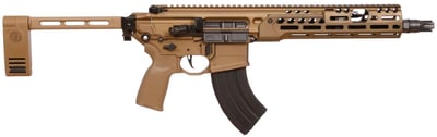 Sig Sauer MCX Spear LT 11.5" arrel 28rd 7.62x39mm w/ Folding Pistol Brace Coyote - $2060.99