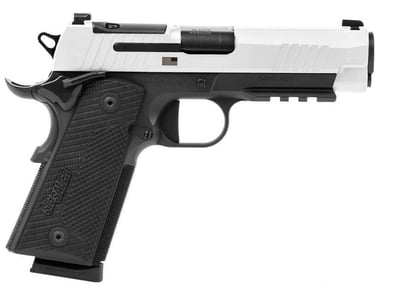 Sig Sauer Freedom Series, Turning Point USA, 1911-X CARRY 4.2", Optics Ready, Black / White, 45 ACP Pistol - $990.00
