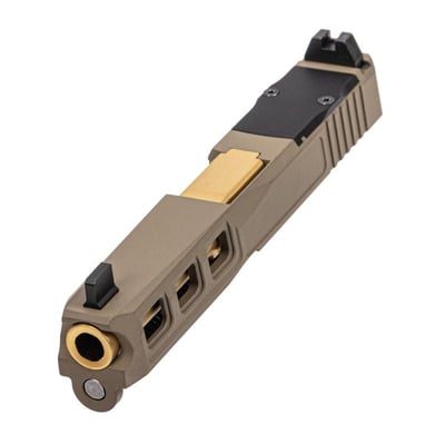 PSA Dagger Complete SW3 RMR Slide Assembly W/TiN Non-Threaded Fluted Barrel, Flat Dark Earth - $219.99