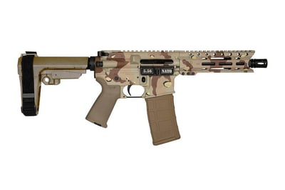 Diamondback DB-15 5.56mm Semi-Auto Pistol with Chocolate Chip Camo Finish and SBA3 Brace - $699.99 