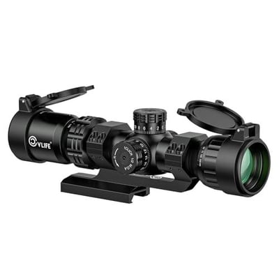 23% off CVLIFE 2-10x32 MPVO AO Rifle Scope with Locking Turret, 5 Levels Red & Green Illumination Reticle, Parallax Adjustment, Second Focal Plane Scopes with 30mm Offset Scope Mount w/code 6AWENKT7 - $ 69.29 + FREE Shipping