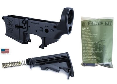 KE Arms- Black Friday Blem Lower Combo Pack COMPLETE with stock #1-50-01-033-BK - $149.95