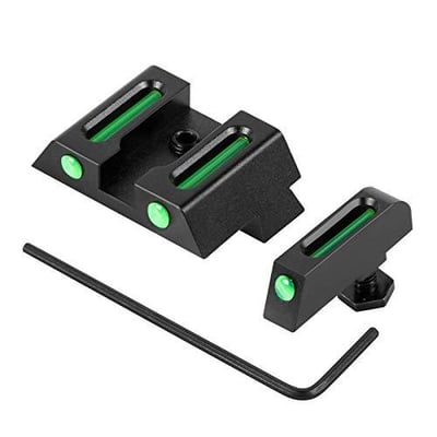 50% OFF-Yutetuter Night Sights for Glock Pistols Fiber-Optic Sights Front and Rear Sights Night Sights - $17.99 w/c "506ELOEU" + FREE Shipping