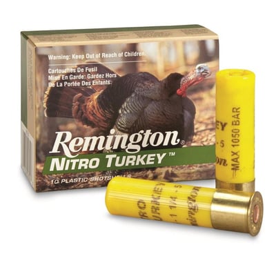 Remington Nitro Turkey, 20 Gauge, Magnum Buffered Turkey Load, 3", 10 Rounds - $7.12 (Buyer’s Club price shown - all club orders over $49 ship FREE)