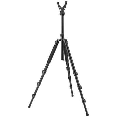 50% off Trakiom Shooting Tripod Hunting Stick, Rifle Tripod with 360° Swivel V Yoke, Height Adjustable 26.5"- 64.5", Lever Locks, Aluminum Hunting Bipod Monopod, Functional Gun Rest for Outdoor Activities w/code RLKDLL2F - $23 + FREE Shipping