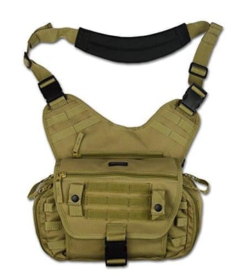 Lightning X MedSling Tactical Messenger-Style Shoulder Sling Pack Push Gear Bag (FDE, Black, Navy Blue) - $49.9 (Free S/H over $25)
