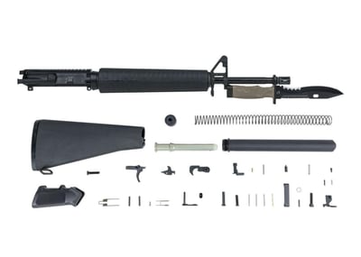 PSA 20" Rifle Length 5.56 NATO 1/7 Nitride Freedom Rifle Kit With Kronos Bayonet L Fixed Blade W/ Sheath, Coyote/Black - $479.99
