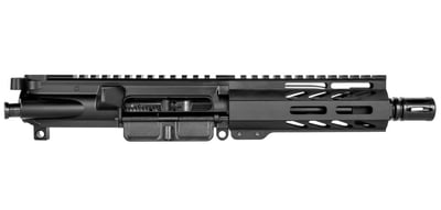 BG Complete 6" 300 BLK Upper Receiver, Black, A2, 5.5" Slant Cut M-LOK, BCG & CH - $183.96 w/ Code: "BARRELUP" 