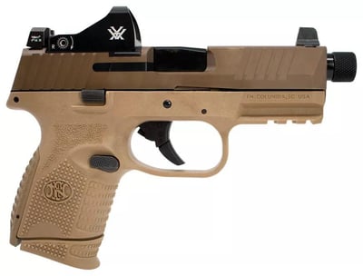 FN 509 Compact Tactical Flat Dark Earth 9mm 4.32" Barrel 10-Rounds Vortex Viper - $599.99 