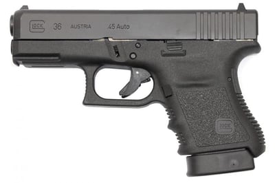 Glock 36 Gen3 45 ACP 6-Round Pistol with Finger Groove Rail - $543.53 (Free S/H on Firearms)