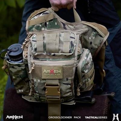 AMHEH 10L Tactical Shoulder Bag – Rugged Side Pack for Daily & Hiking, Quick-Access Satchel with Water Bottle Holder (Camo) - $16.49 + FREE Shipping