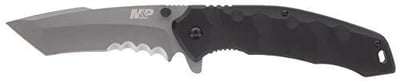 Smith & Wesson M&P Special Ops 9.3in Stainless Steel Assisted Opening Knife with 4in Tanto Blade and G10 Handle for Outdoor, Tactical, Survival and EDC,Black - $15.6 + FREE Shipping