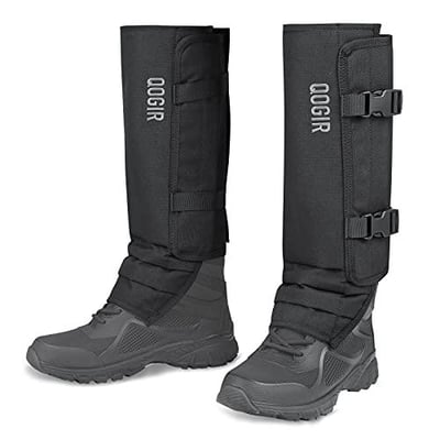 QOGIR Snake Gaiters for Hunting Bite Protection Adjustable Size (Black) - $23.29 + FREE Shipping
