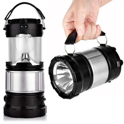 APPHOME Portable Outdoor LED Camping Lantern Solar Lamp Handheld with Rechargeable Battery - $8.79 + FS over $49 (LD) (Free S/H over $25)