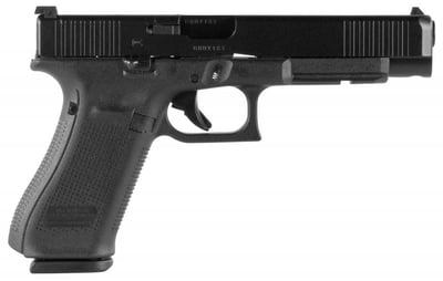 Glock G34 Gen 5 MOS FS 9mm 5.31" 17+1 Black nDLC Front Serrations Slide - $708.68