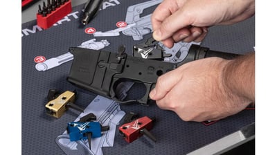 TRYBE Defense V2 Single Stage Drop-In Trigger, AR-15, Curved/Straight, 3.5-4lb Pull Weight, Blue/Gold/Red/Black Colors Available - $99.99 (Free S/H over $49 + Get 2% back from your order in OP Bucks)