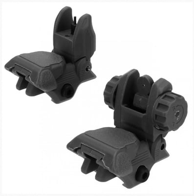 TacFire IS008B Same Plane Top Mounted Deployable Front & Rear Sight Set - $6.95