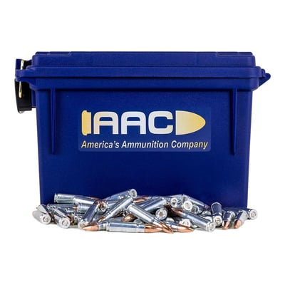 AAC "Soviet Arms" 7.62x39mm 122 Grain FMJ SSSC 250rd With AAC Blue Ammo Can - $129.99