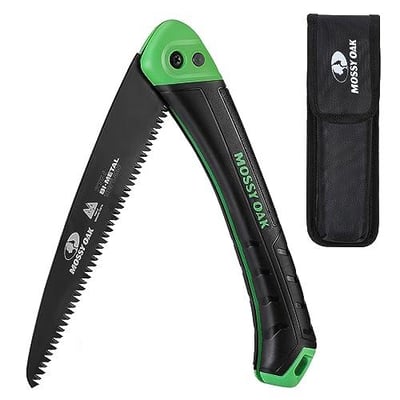 MOSSY OAK Folding Saw 7" Pruning Handsaw with Pouch, D6A & M2 Bimetal - $11.99 + FREE Shipping