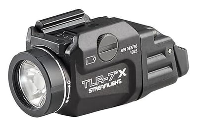 Streamlight 69455 TLR-7 X USB 500-Lumen 5000-Candela Compact Tactical Weapon Light with Interchangeable High & Low Switches and Key Kit, Black - $136.52 + FREE Shipping