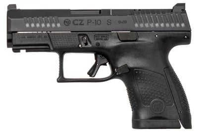 CZ P- 10 S 9mm 12rd Blk Polymer Frame Nitride Slide Fixed Sights - $320 (Free S/H on Firearms)