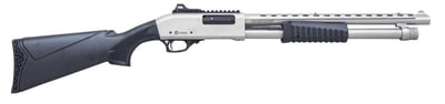 LSI Mariner 12 Ga, 3" Chamber 18.75" Barrel, Silver Rec, Black Synthetic, 4rd - $196.99