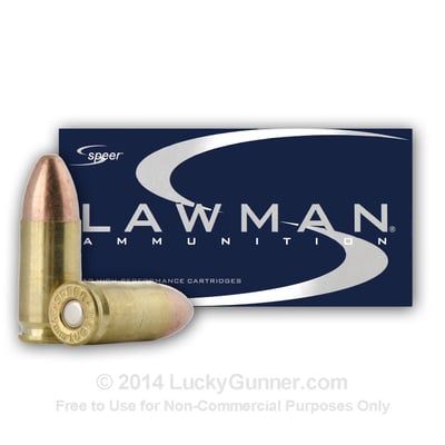 Speer LAWMAN 9mm 115 gr TMJ 1000 Rounds - $275