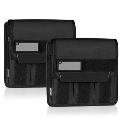 Savior Equipment Mag Buddy 2-Pack Tactical Triple Rifle Mag Pouch, Long Gun Carbine Magazine Organizer Firearm Mag Holder Transportation Carrier, 4 of ID Patches Included Obsidian Black - $29.99 + FREE Shipping