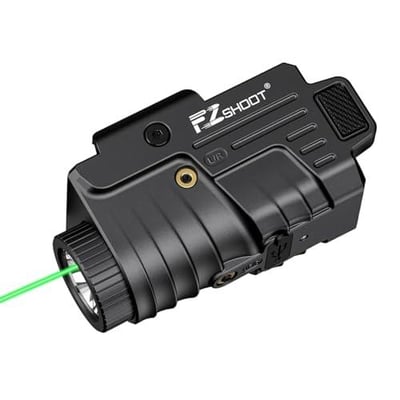 30% off 800 Lumens Pistol Light Laser Combo Rechargeable, Pistol Flashlight with Slidable Rail Compatible with Glock and Picatinny Rail, Gun Light with Green Laser Beam w/code 4KRNXKHJ - $18.19 + FREE Shipping