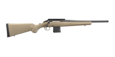 Ruger American Ranch Threaded 5.56 NATO 16.12" 10rd Bolt Action Rifle FDE / Black - $388.25 (FREE Shipping on Firearms)