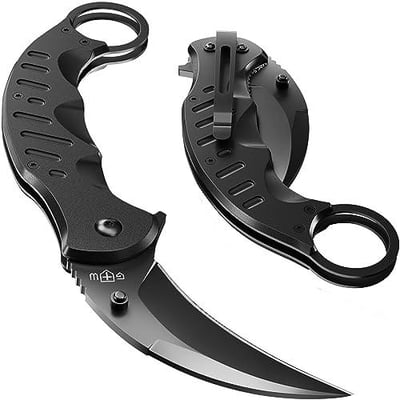 Tactical Spring Assisted Pocket Knife - Karambit Folding Knives for Men - Folding Sharp Tiger Claw Blade - Best Combat Tool for Hunting Military Camping Self Defense EDC - Birthday Mens Gifts X-42 - $12.99 + FREE Shipping