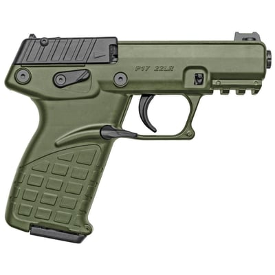 Kel-Tec P17 22LR 3.93" 16+1 Black Slide Green Polymer Frame Threaded Barrel 3 Mags - $199.99 + Free Shipping