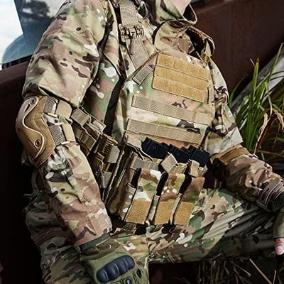 GFIRE Tactical Vest Quick Release Lightweight Vest Adjustable Breathable Weighted Vest for Training (New Camo) - $67.99 + FREE Shipping