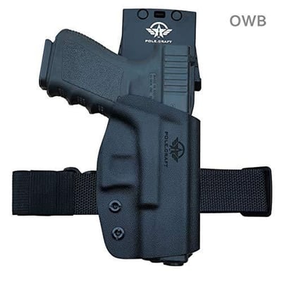 Glock 19 Holster, Kydex OWB Holster For Glock 19 19x / Glock 23 25 32 / Glock 17 22 31 / Glock 26 27 30s (Gen 3 4 5) CZ - $29.99 (Free S/H over $25)