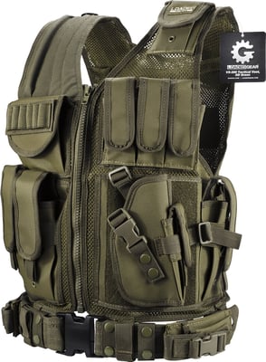 Barska Optics BI12332 VX-200 Tactical Vest, Green - $42.95 shipped