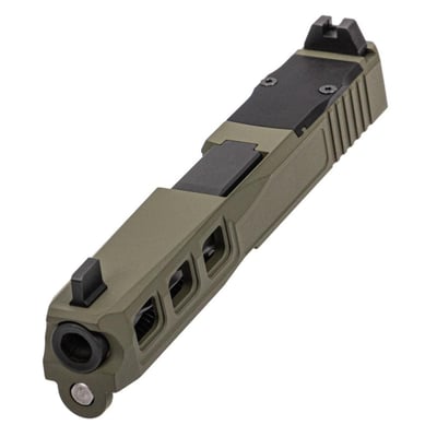 PSA Dagger Complete SW3 RMR Slide Assembly W/Non-Threaded Spiral Fluted Barrel, Sniper Green - $199.99