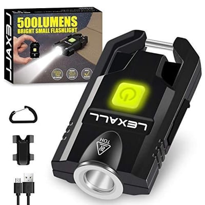 LED 500Lumens Mini Keychain Light USB Rechargeable 3 Modes - $18.99 (Free S/H over $25)