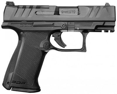 Walther Arms PDP F-Series 9mm Luger Caliber with 4" Barrel, 15+1 Capacity, Black Finish Picatinny Rail Frame, Serrated/Optic Cut Black Steel Slide & Performance Duty Textured Interchangeable Backstrap Grip - $549.99 (add to cart to get this price) 