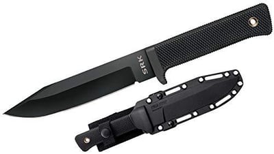 Cold Steel SRK 6" SK-5 Clip Point Razor-Sharp Blade 4.75" Durable Kray-Ex Handle Tactical Fixed Blade Knife w/Secure-Ex Sheath - $37 + FREE Shipping