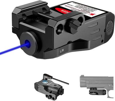 EZshoot Tactical Green Red Blue Laser Sight Picatinny Weaver Rail Mount,Magnetic USB Rechargeable - $32.99 w/code "5MH5L8WQ" (Free S/H over $25)