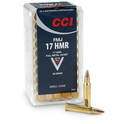 CCI, .17HMR, 20 Grain, FMJ, 50 Rounds - $14.24 (Buyer’s Club price shown - all club orders over $49 ship FREE)