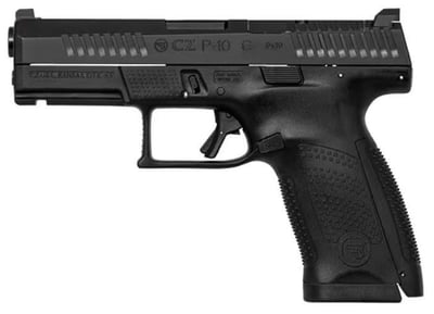 CZ USA P-10 C, Semi-Automatic 9mm Pistol, 4.02" Barrel, Optic Ready, (2)15rd Magazines, Polymer Frame, Black, Made In Hungary - 89361 - $439.99