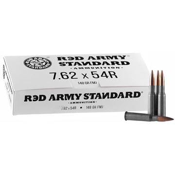 Red Army Standard 7.62x54R 148 Grain FMJ Ammunition 500 Rounds - $298.45