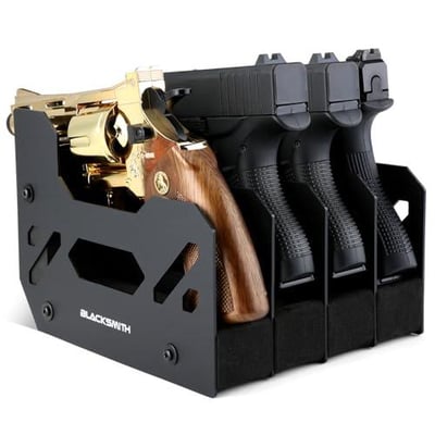 BlackSmith Foam Pistol Rack for Gun Safe 4 Gun Slots Gun Cabinet Accessories Storage Firearm Rack Revolver Handgun Stand - $20.86 + FREE Shipping