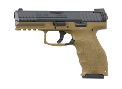 Heckler & Koch VP9 9mm 4.09" 17rd Striker-Fired w/Night Sights FDE / BLK - $519.99 (Free S/H on Firearms)